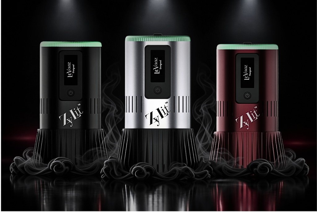 ZYLIT E-HMD — removes the need to light, handle, rotate, and replace charcoal during your session.